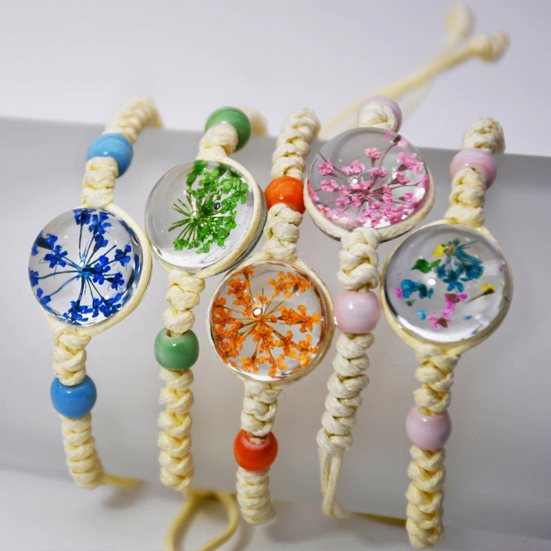 Wholesale Handmade Hemp Cotton Woven Bracelet