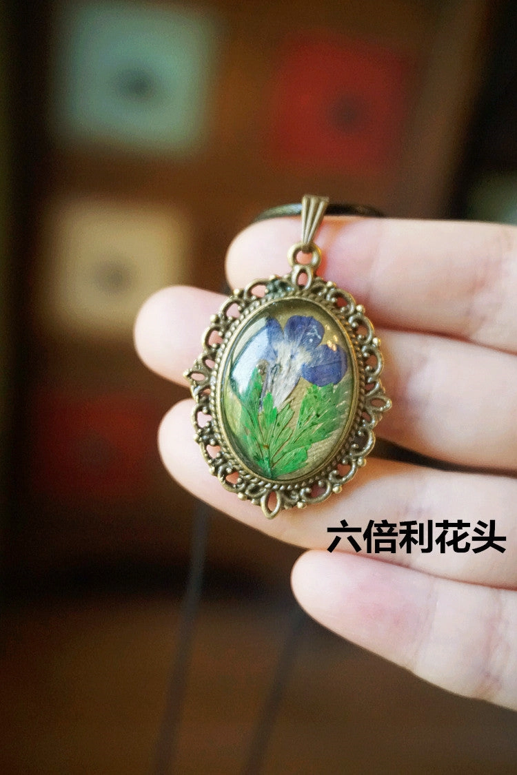 Wholesale Handmade Vintage Lace Real Flower Immortal Flower Hairpin Brooch Bracelet Necklace