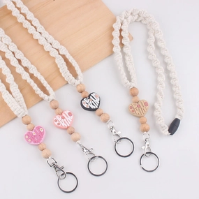 Wholesale Handmade woven necklace keychain