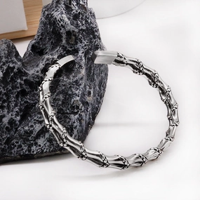 Wholesale Handwoven Double Layer Bamboo Bracelet for Men