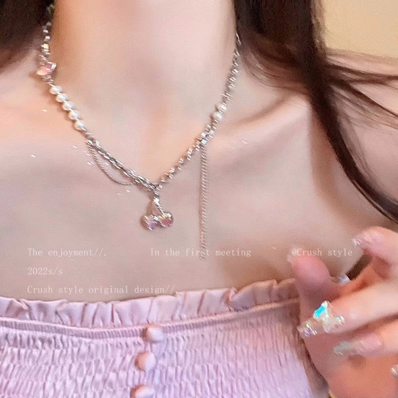 Wholesale Heart Babes Titanium Steel Necklaces