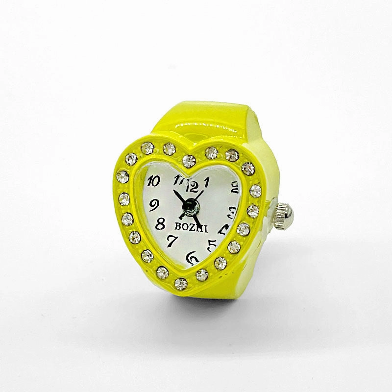 Wholesale Heart Diamond Stainless Steel Rings Watch