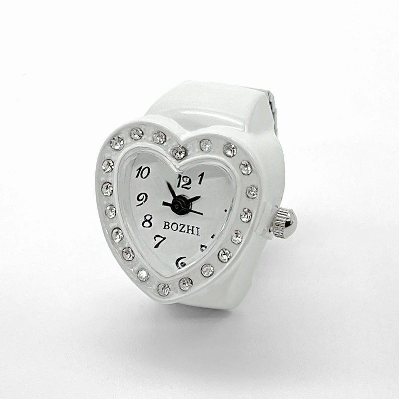 Wholesale Heart Diamond Stainless Steel Rings Watch