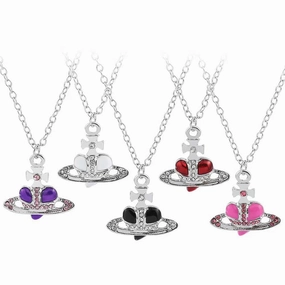 Wholesale Heart rhinestone necklace