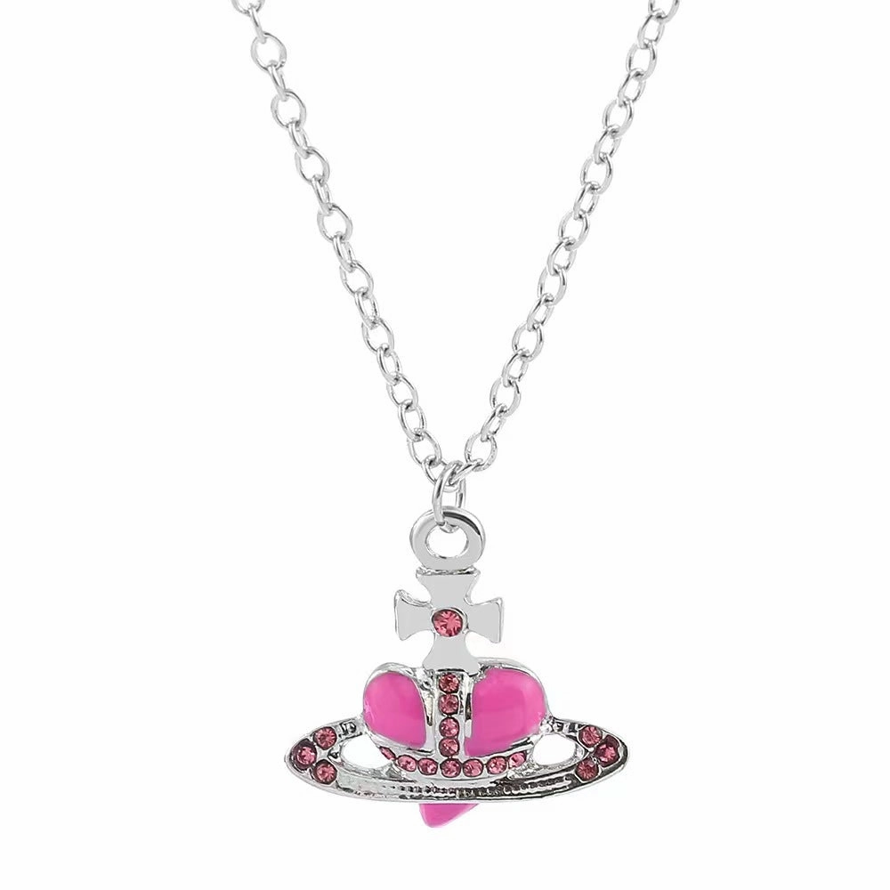 Wholesale Heart rhinestone necklace