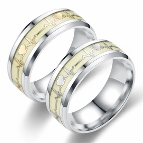Wholesale Heart Shape Stainless & Titanium Rings