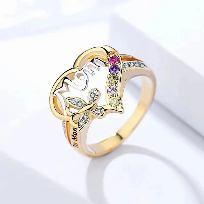 Wholesale Heart Shaped Mother Ring and Necklace
