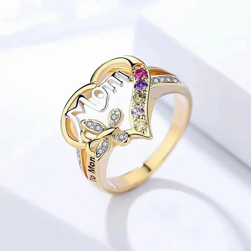 Wholesale Heart Shaped Mother Ring and Necklace
