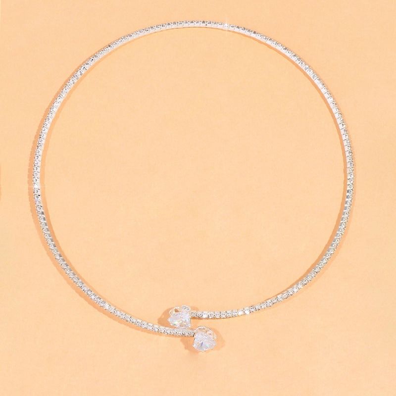 Wholesale Heart Shiny Alloy Necklaces