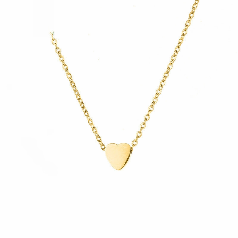 Wholesale Heart short clavicle necklace