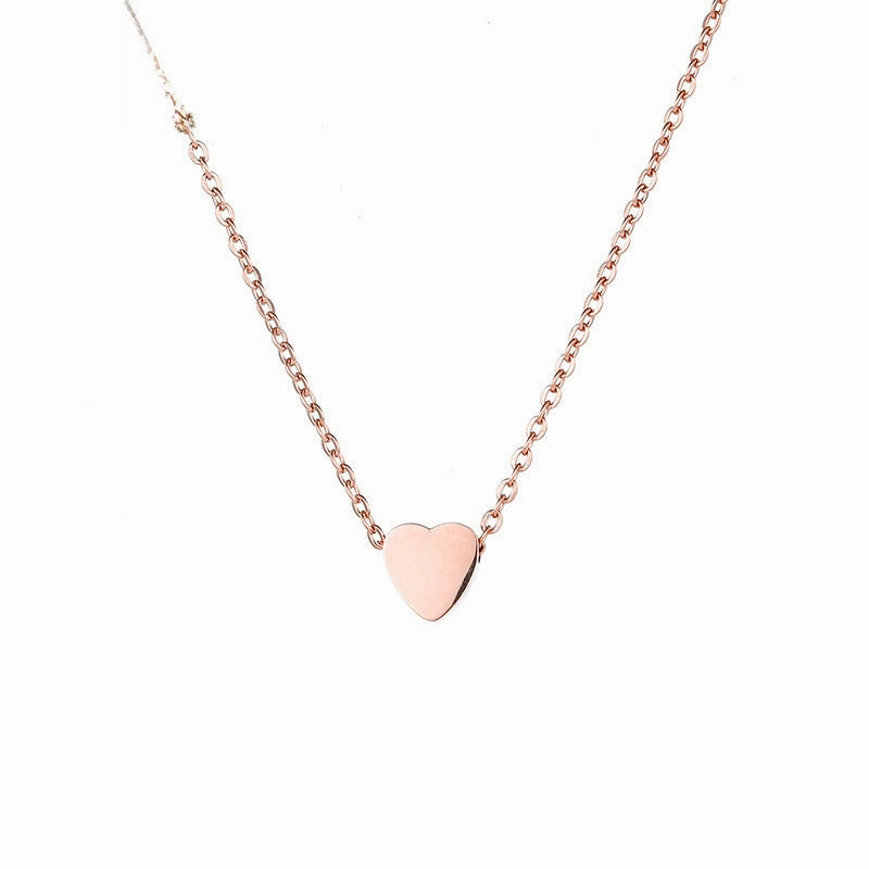 Wholesale Heart short clavicle necklace