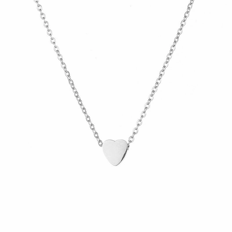 Wholesale Heart short clavicle necklace