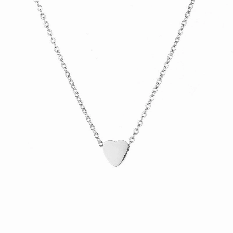 Wholesale Heart short clavicle necklace