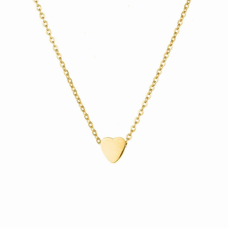 Wholesale Heart short clavicle necklace