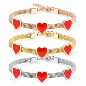 Wholesale Heart Stainless Steel Bracelet