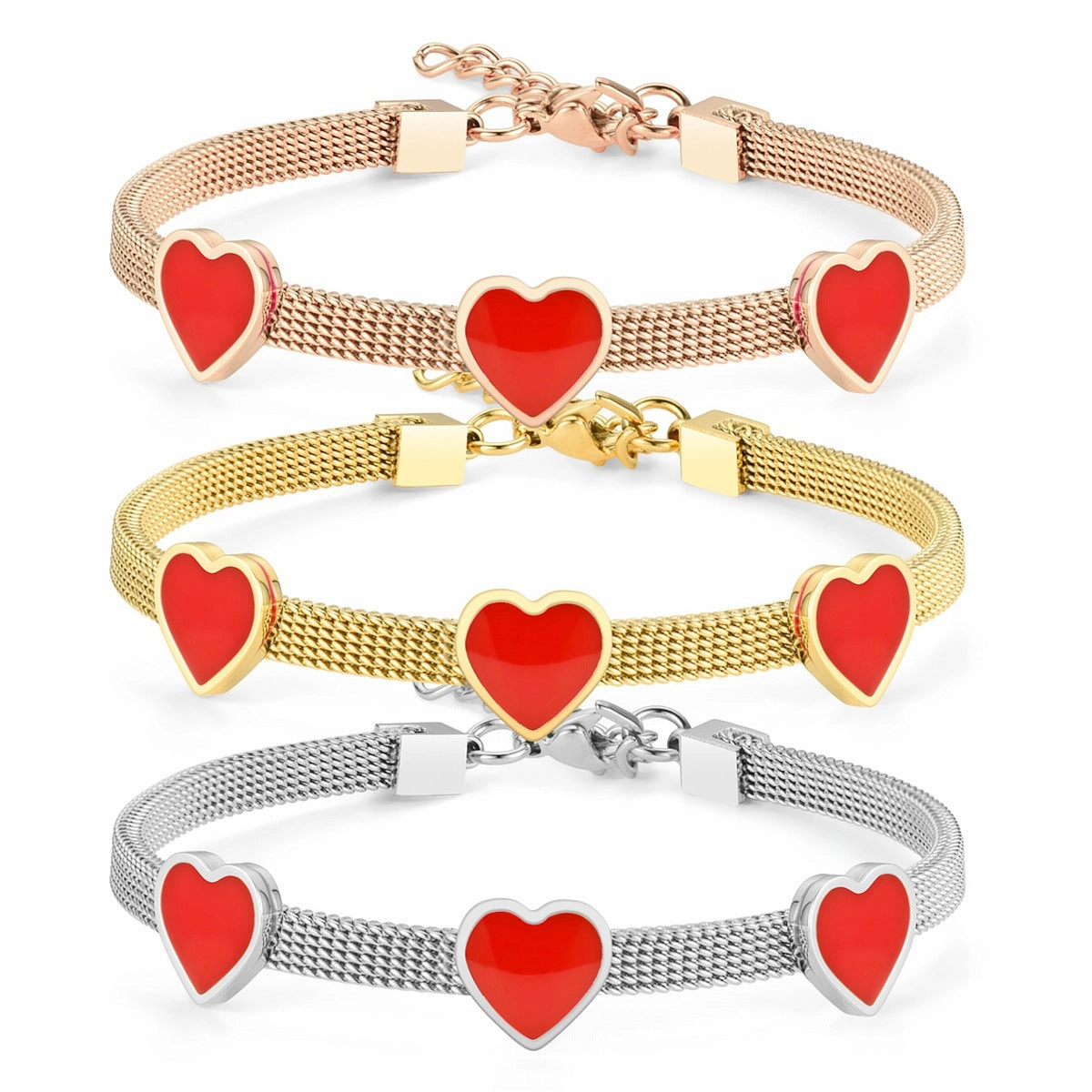 Wholesale Heart Stainless Steel Bracelet