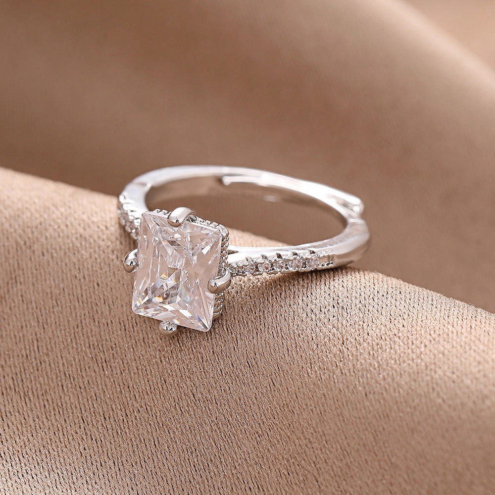 Wholesale Heavy Works Rings Time to Turn Cross Open Adjustable Ring
