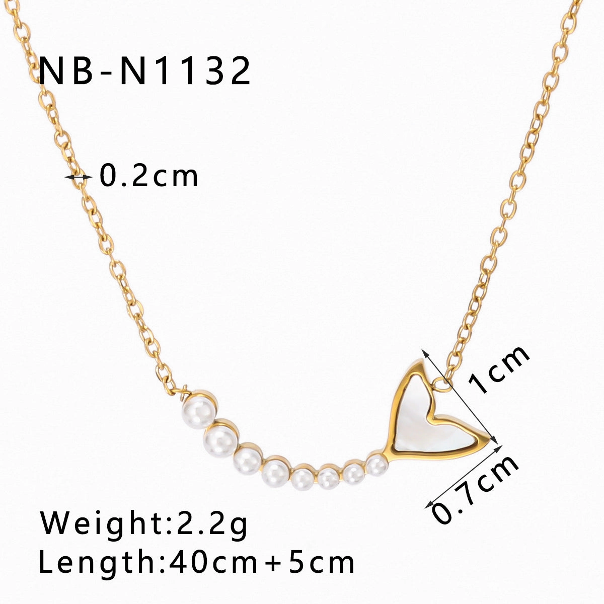Wholesale High-grade Stainless Steel Inlaid Cat's Eye Love Versatile Necklaces