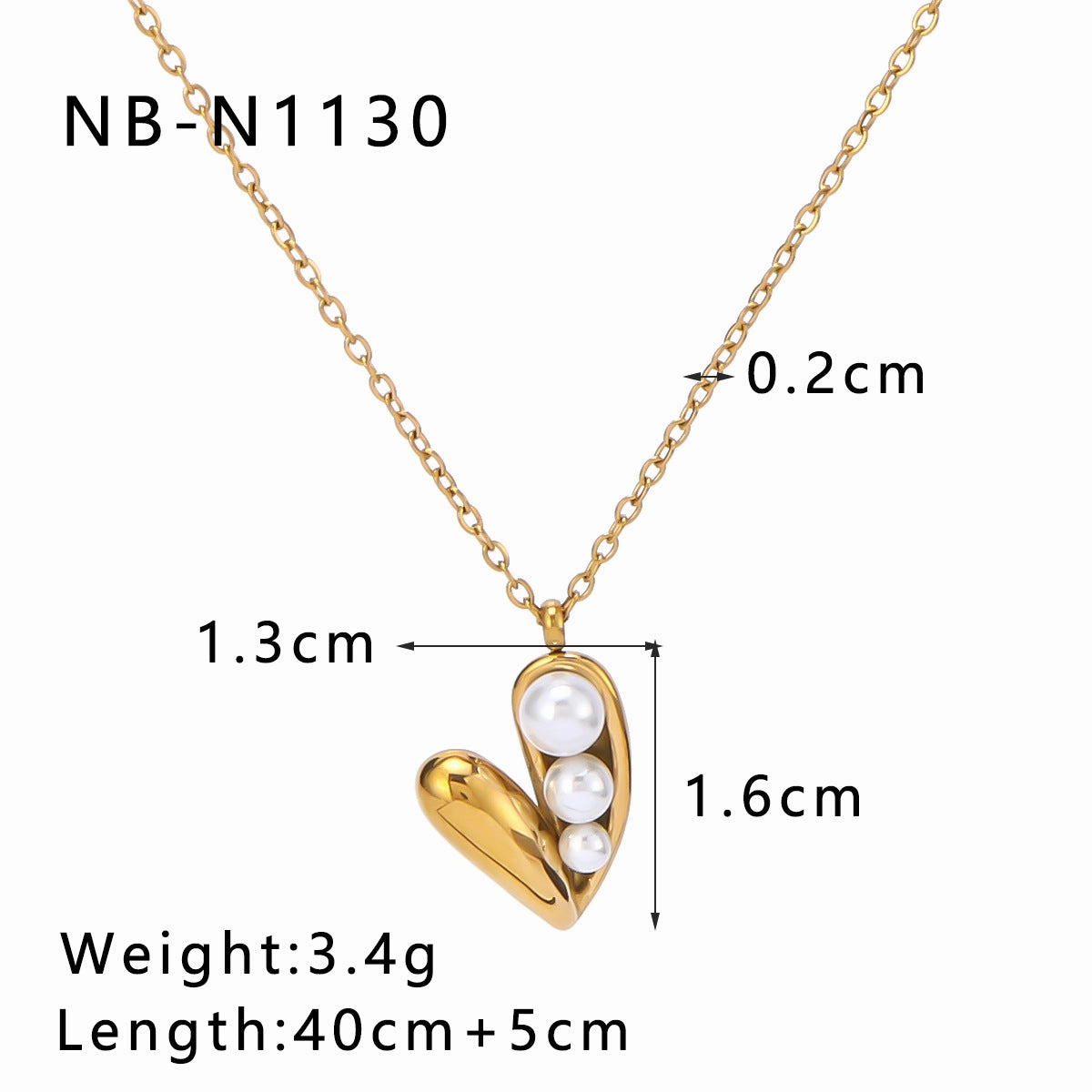 Wholesale High-grade Stainless Steel Inlaid Cat's Eye Love Versatile Necklaces