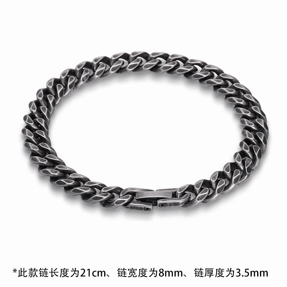 Wholesale hip hop Cuban stainless steel bracelet 8mm/10mm jewelry