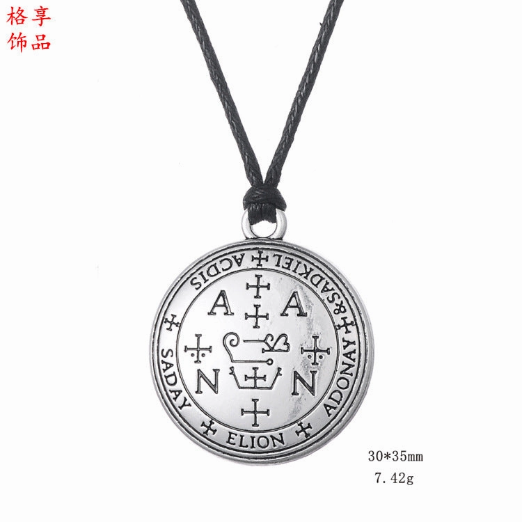 Wholesale Hip-Hop Gothic Archangel Enoch Necklace