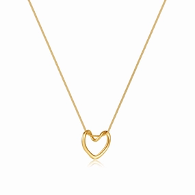 Wholesale Hollow Love Titanium Steel Necklace Clavicle Chain