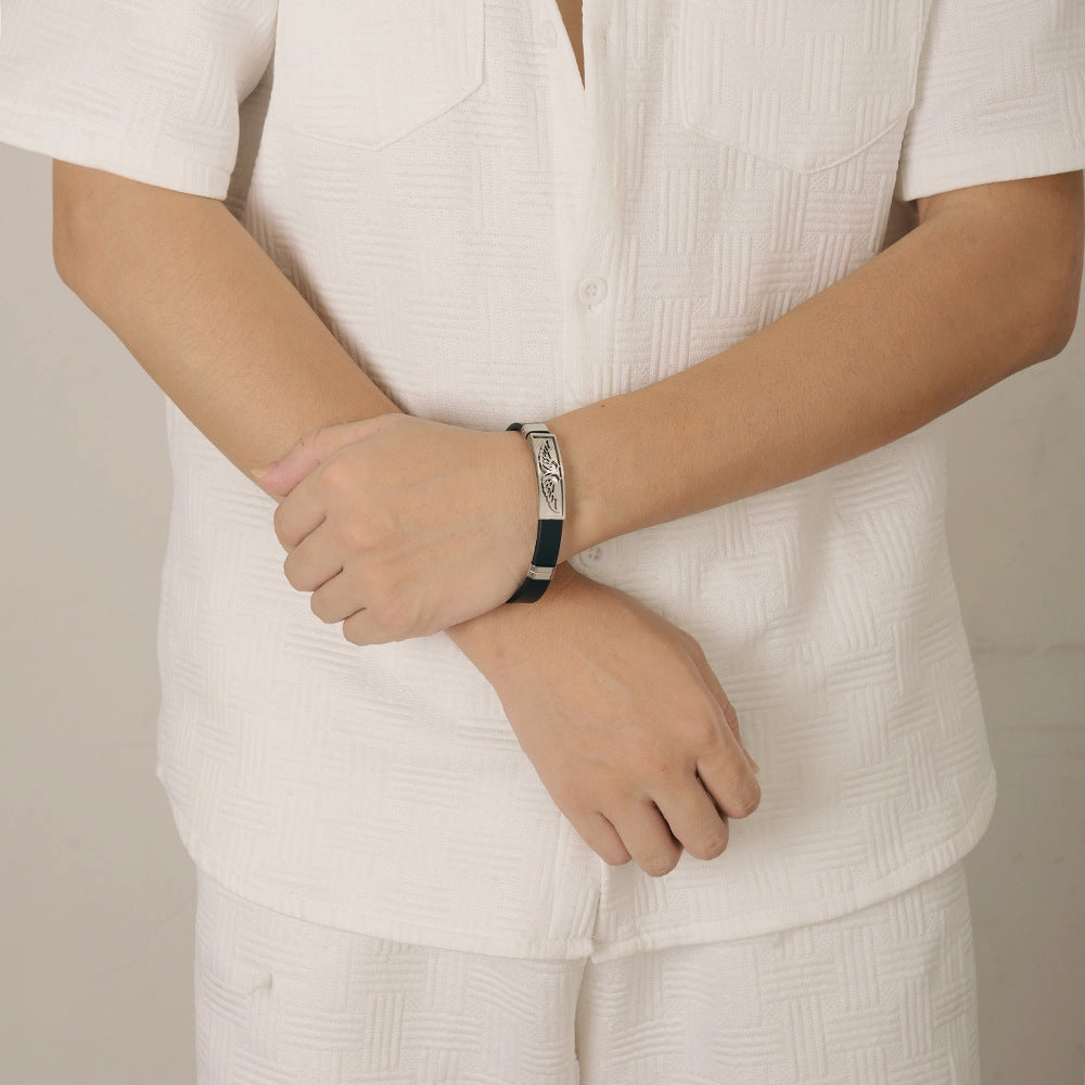 Wholesale Hollow Out Men's Bracelet Stainless Steel
