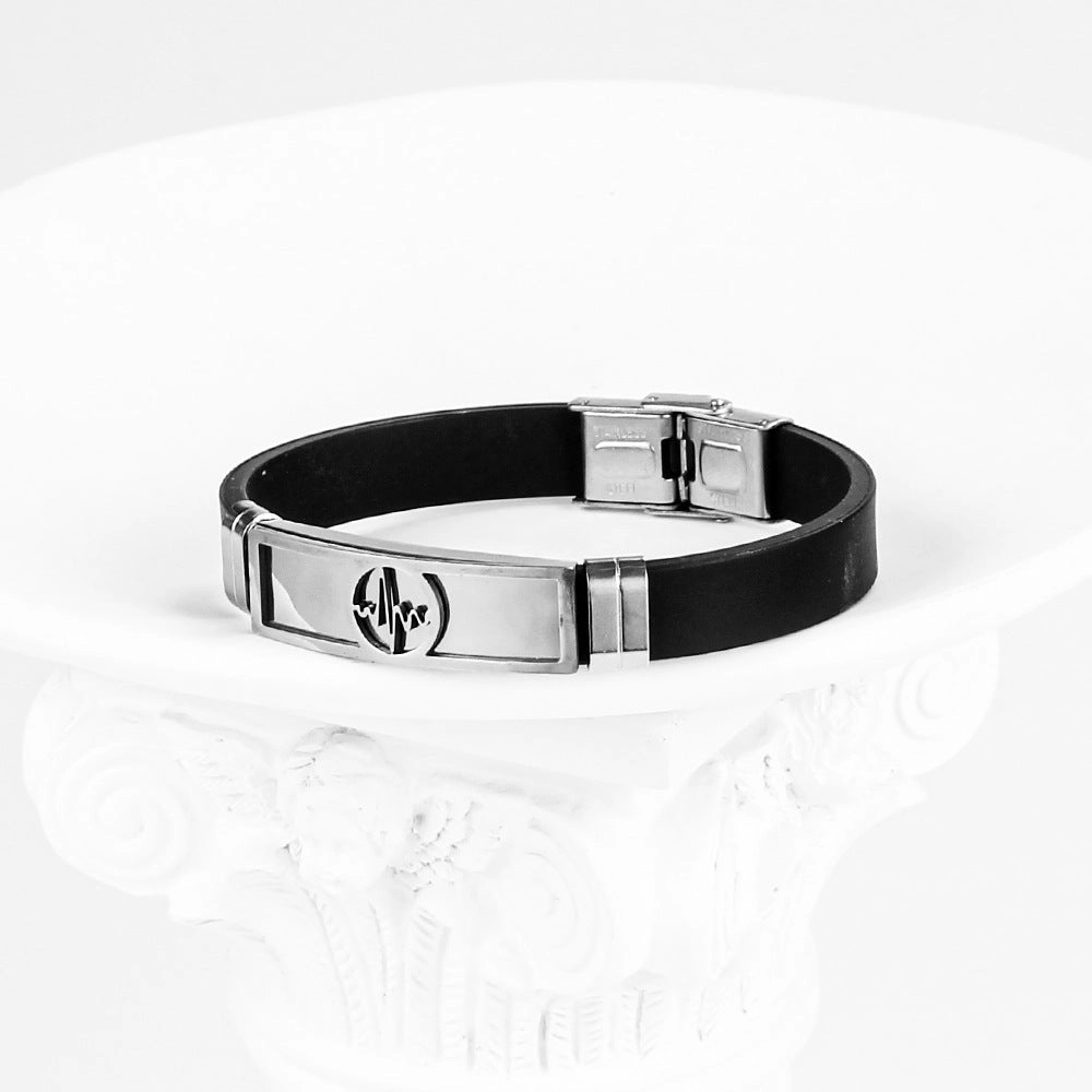 Wholesale Hollow Out Men's Bracelet Stainless Steel