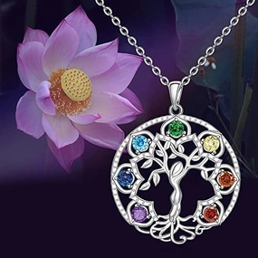 Wholesale Hollow Tree of Life Micro Diamond Necklaces