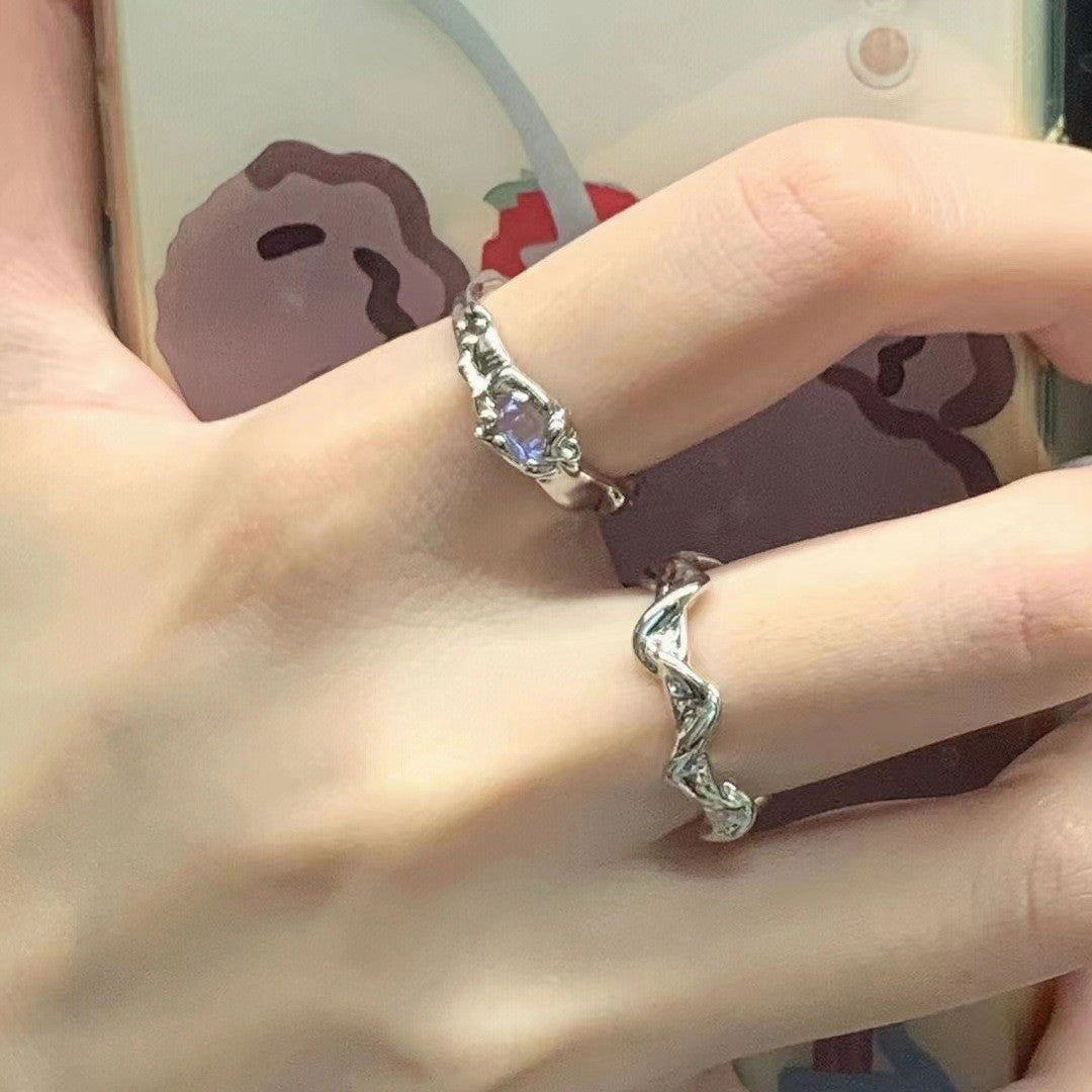 Wholesale Home convenience store cute cartoon frog shape couple lonely frog ring