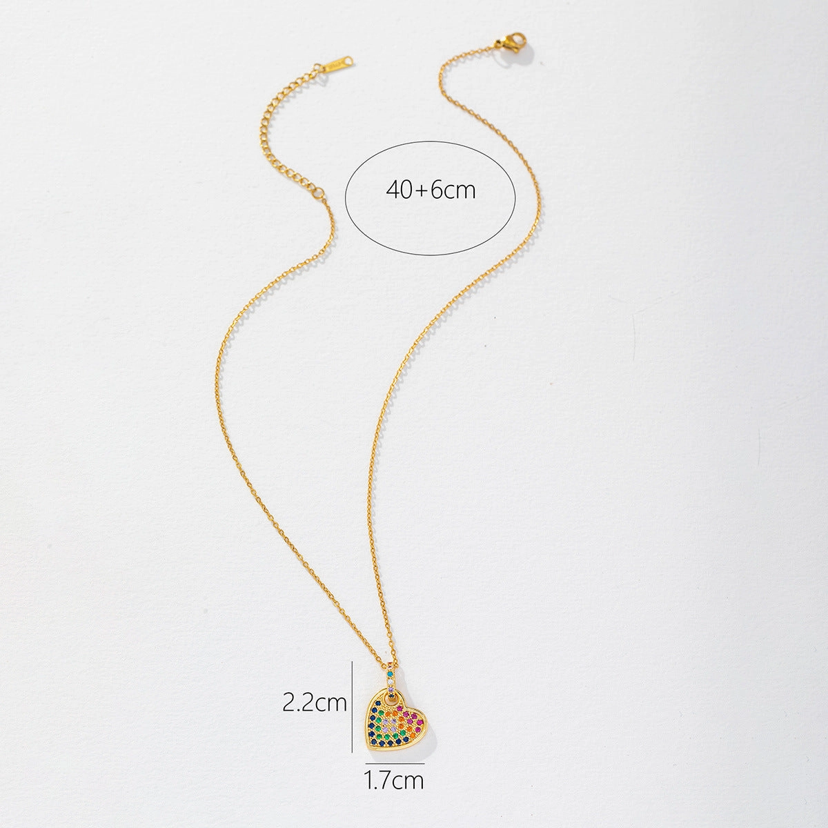 Wholesale hot light luxury full Diamond Love necklace for women high-grade creative necklace niche light luxury  pendant