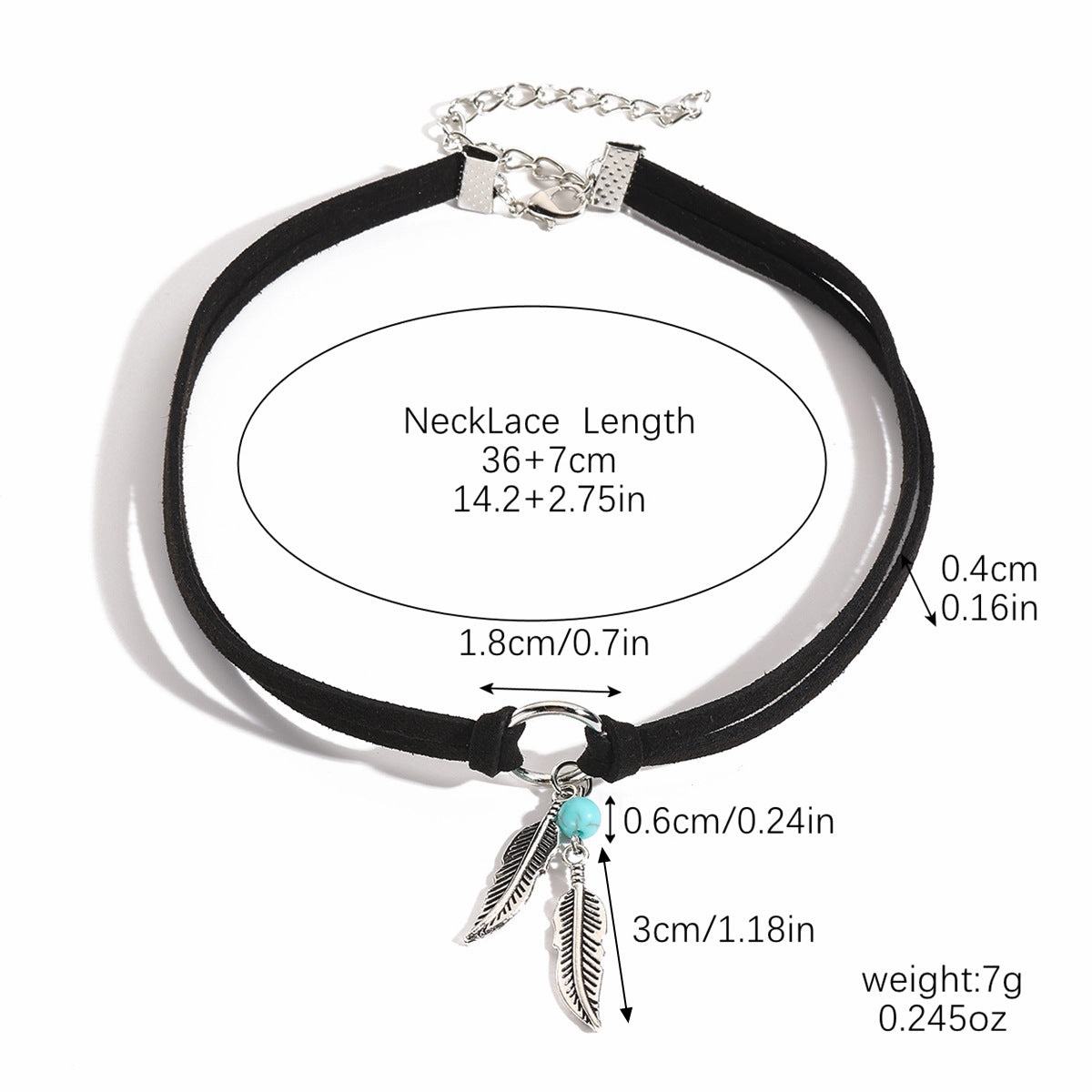 Wholesale Hot Selling Accessories Bohemian Turquoise Brown Leather Long Vintage Necklace