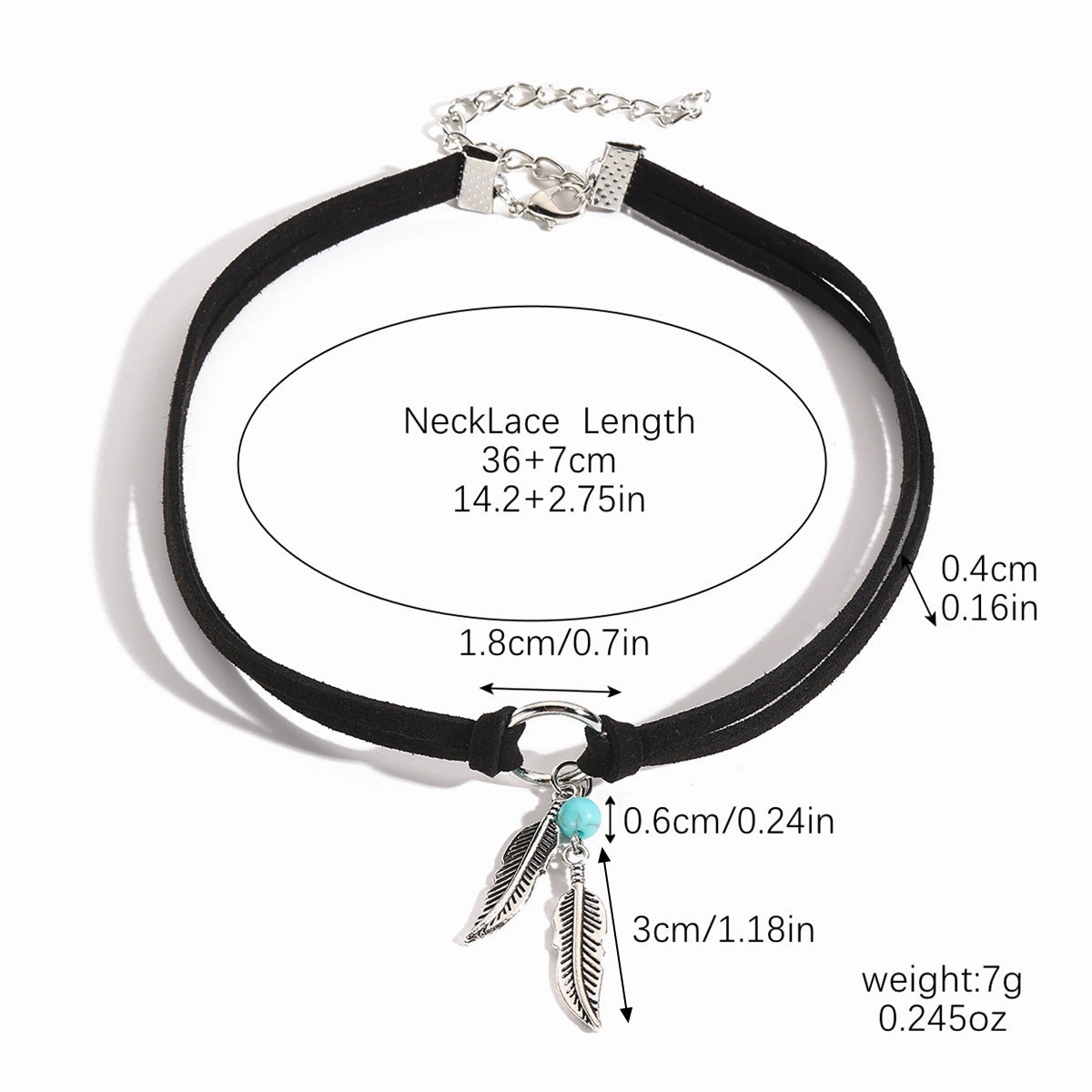 Wholesale Hot Selling Accessories Bohemian Turquoise Brown Leather Long Vintage Necklace