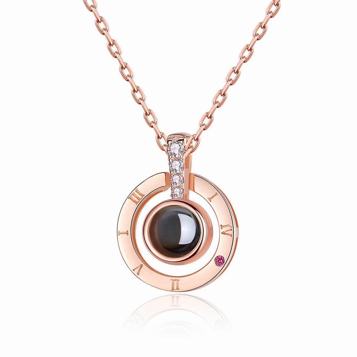Wholesale I love you ferris wheel projection pendant female Joker niche necklace