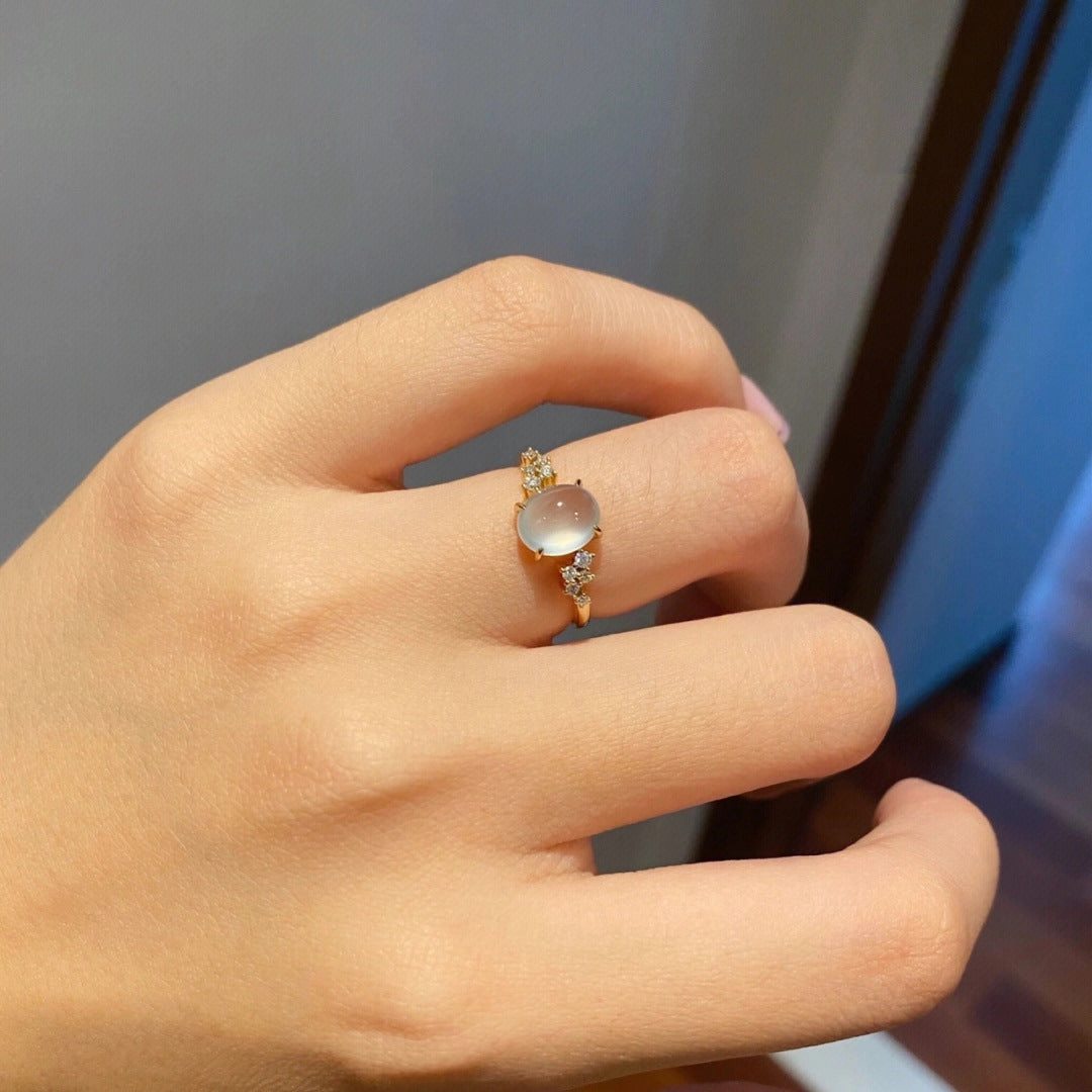 Wholesale Inlaid Cabochon Open Ring