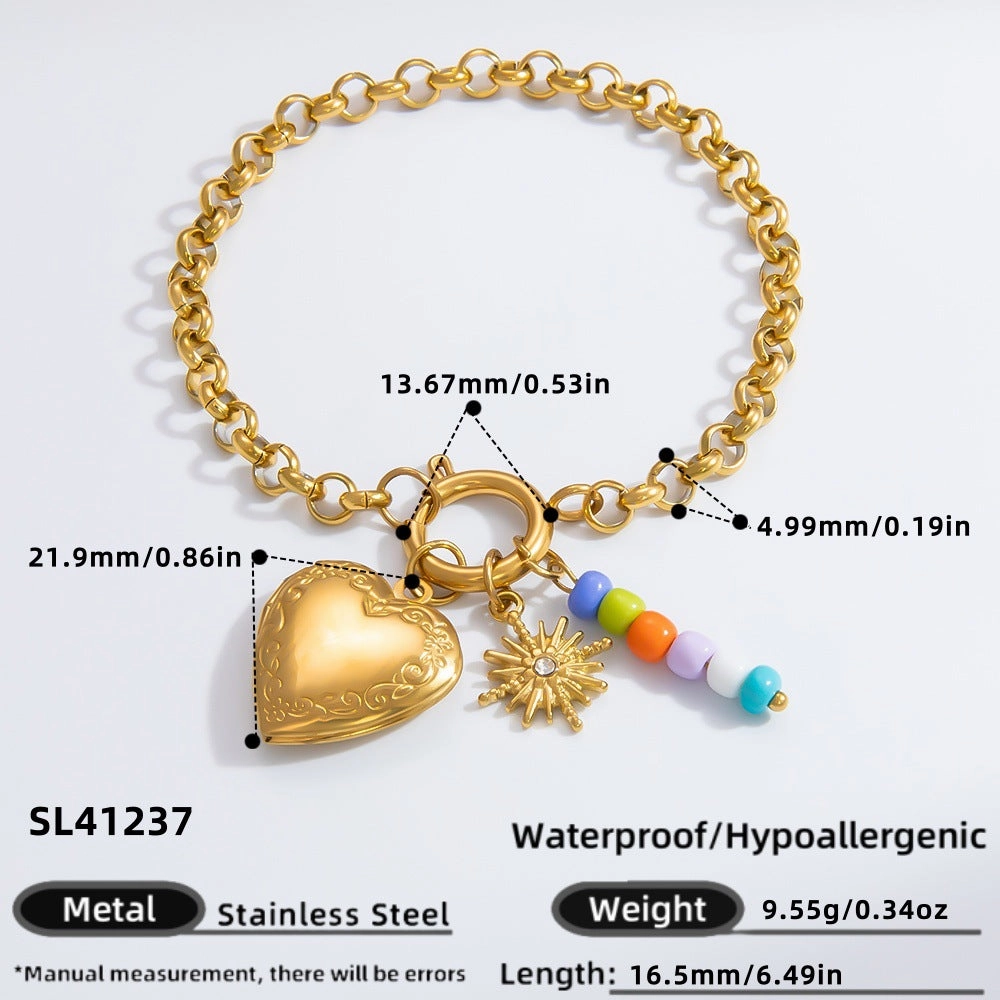 Wholesale INS style handmade pearl heart pendant