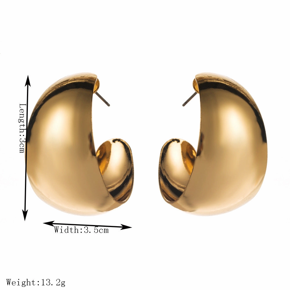Wholesale ins style retro trend glossy temperament earrings
