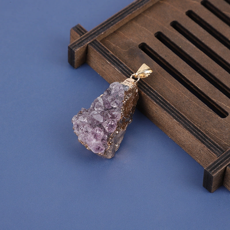 Wholesale Irregular Amethyst Pendant