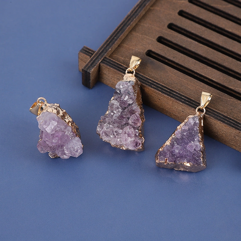 Wholesale Irregular Amethyst Pendant