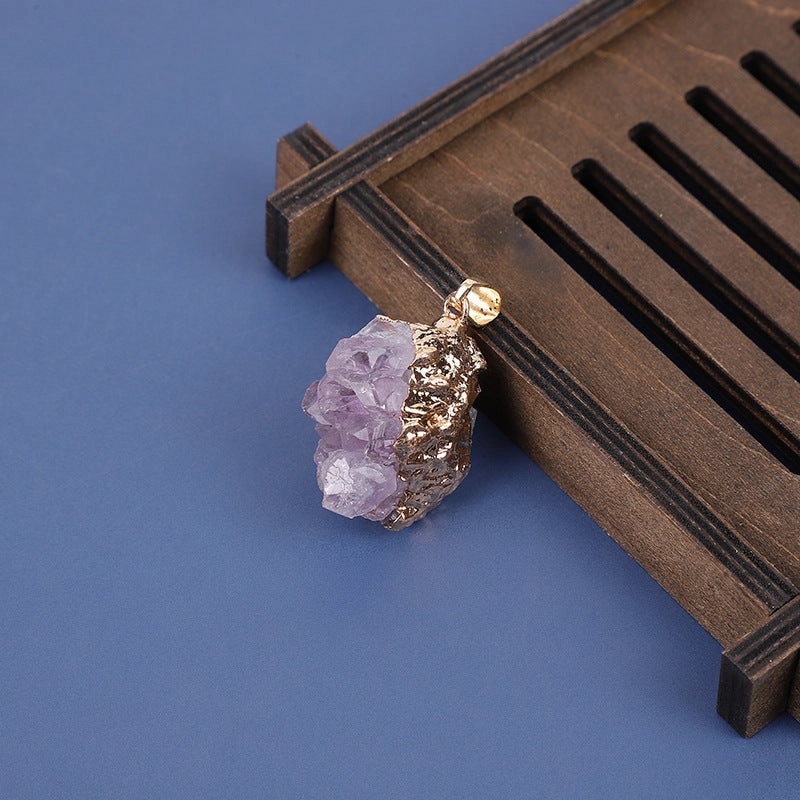 Wholesale Irregular Amethyst Pendant