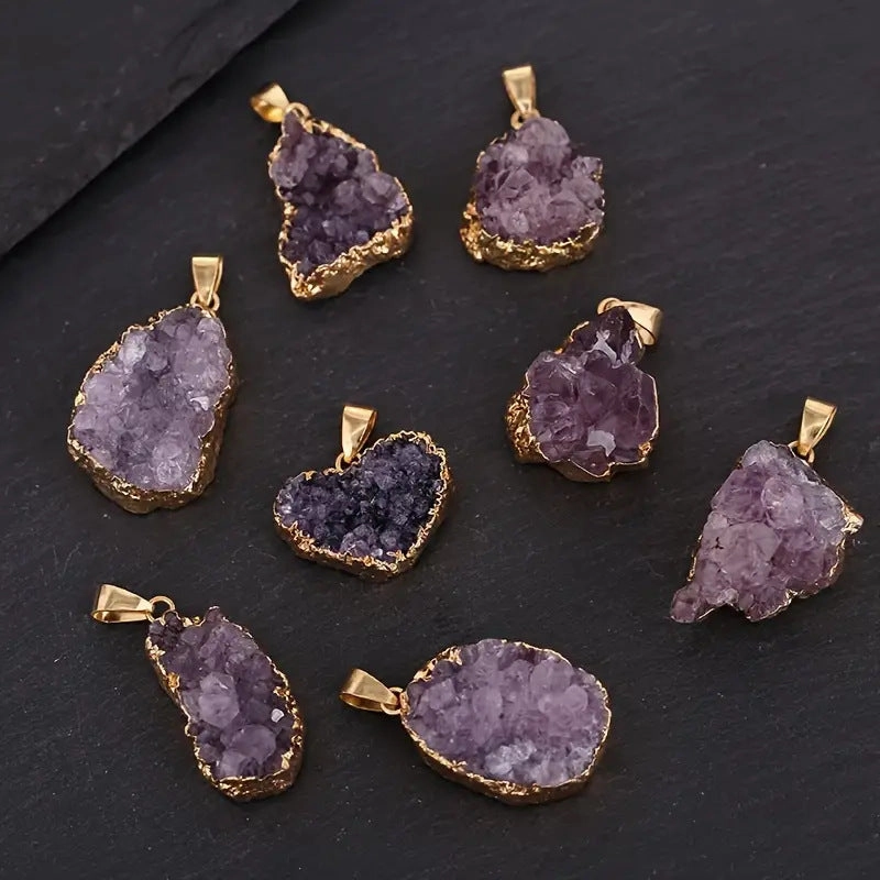 Wholesale Irregular Amethyst Pendant