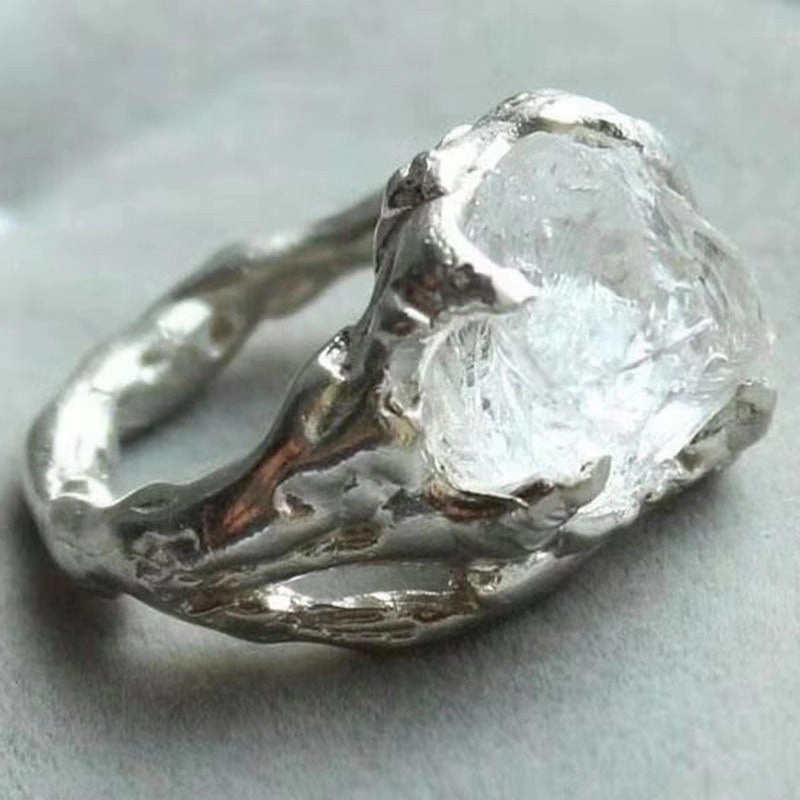 Wholesale Irregular Crystal Alloy Rings