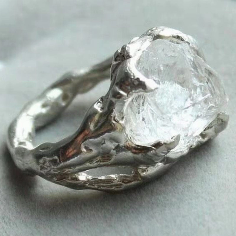 Wholesale Irregular Crystal Alloy Rings