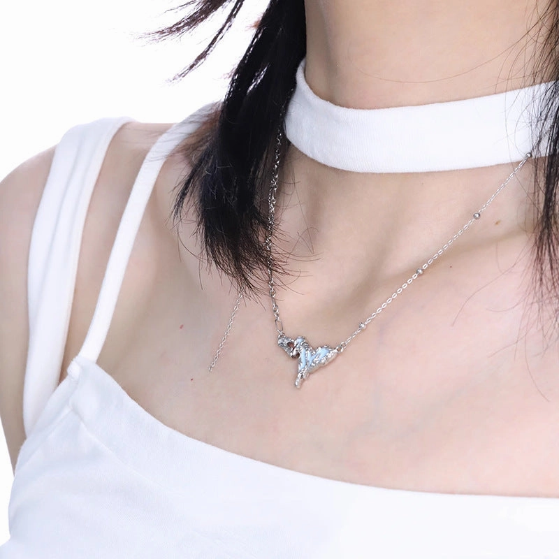 Wholesale Irregular Heart Sweet Cool Clavicle Necklaces