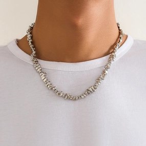 Wholesale Irregular Hip Hop Versatile CCB Clavicle Chain