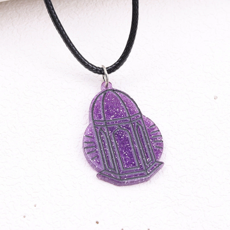 Wholesale Irregular Moon Star Acrylic Pendant