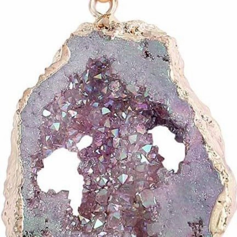 Wholesale Irregular Natural Necklace Crystal Flower Pendant
