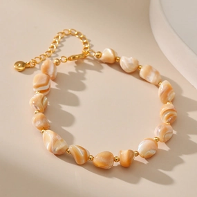 Wholesale Irregular Natural Shell Beads Handmade Bracelet