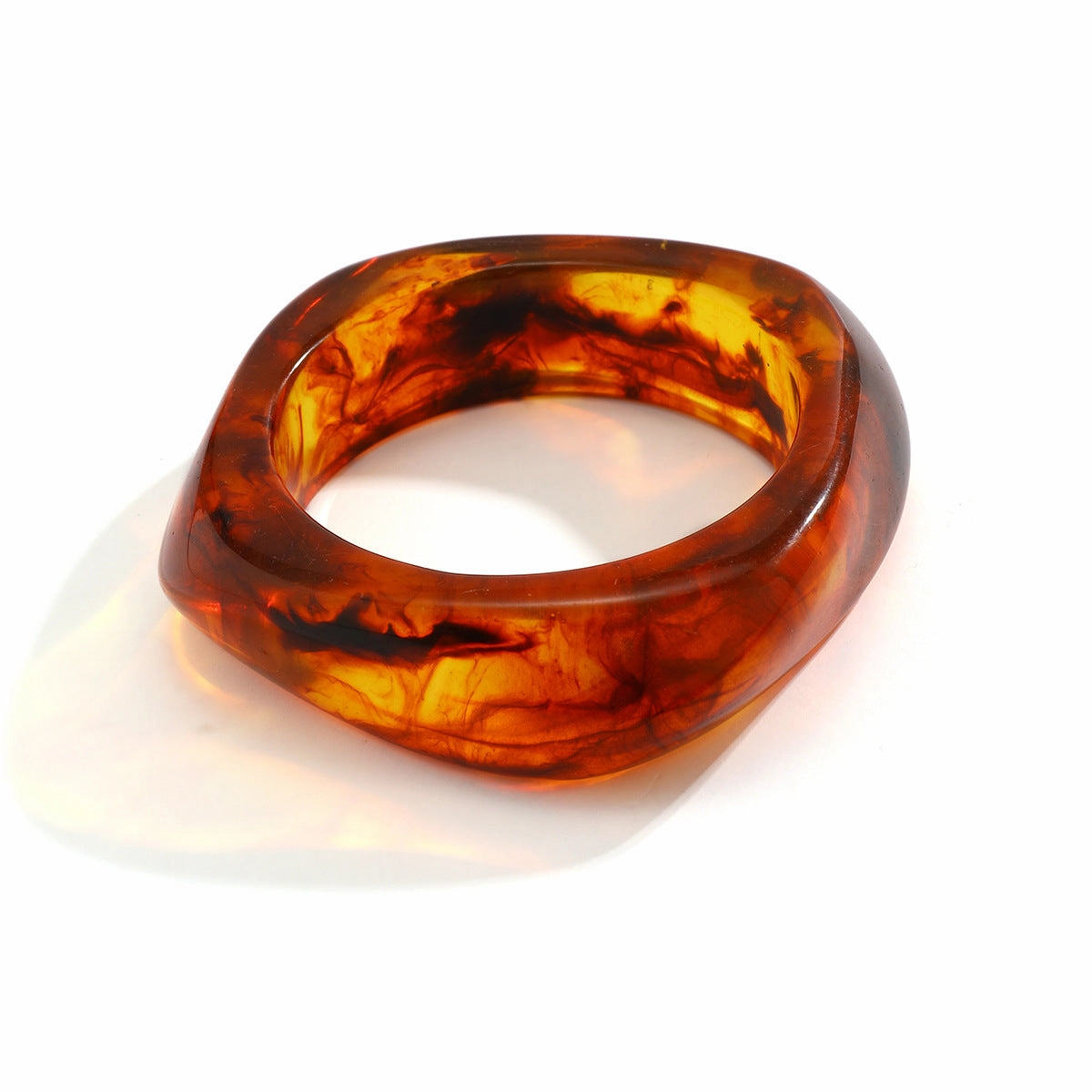 Wholesale Irregular Translucent Acrylic Colorful Geometric Bracelet