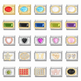 Wholesale Italian Charm Bracelet 9mm DIY Splicing Removable Stainless Steel Composable Bracelet